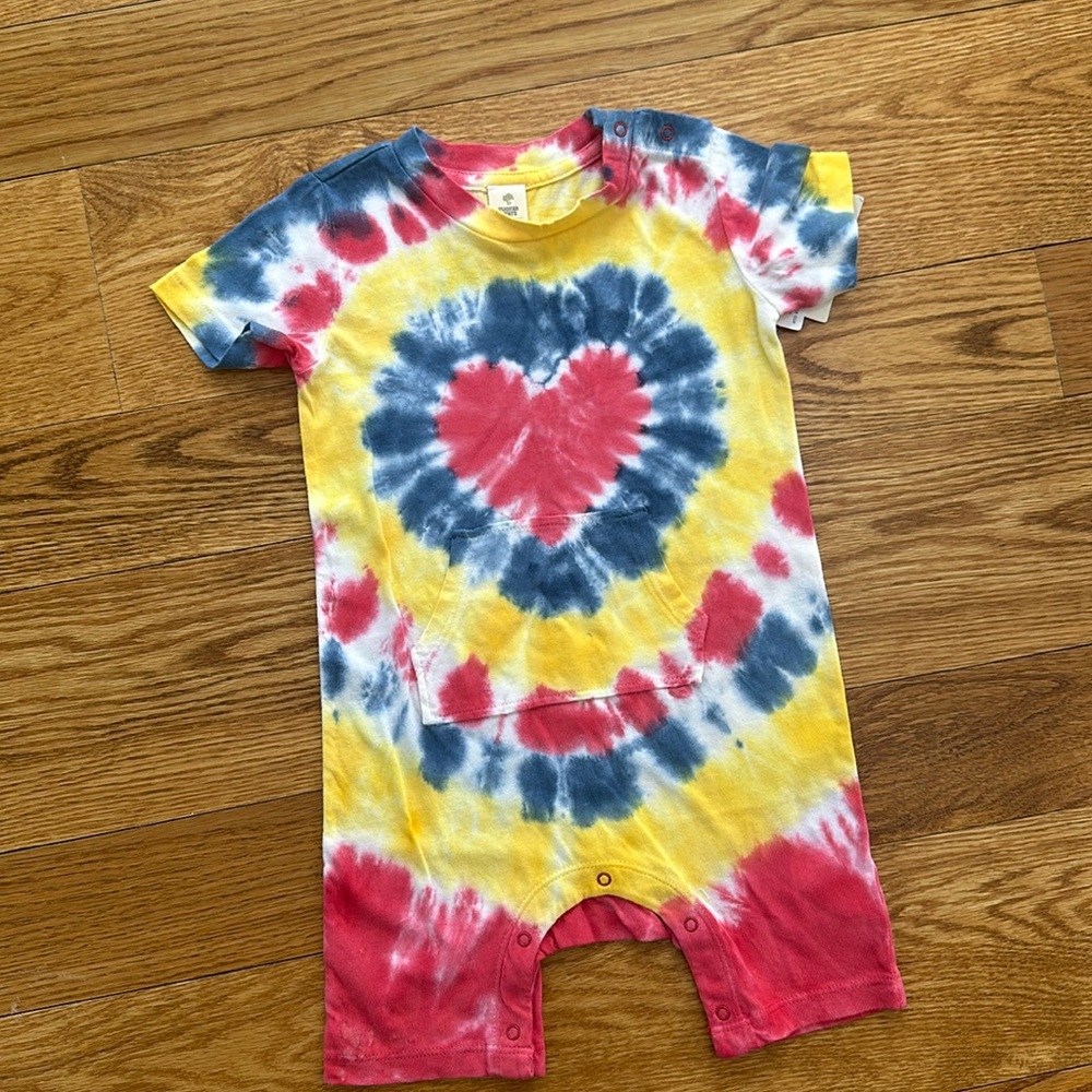 Tucker + Tate tie die onesie NWT